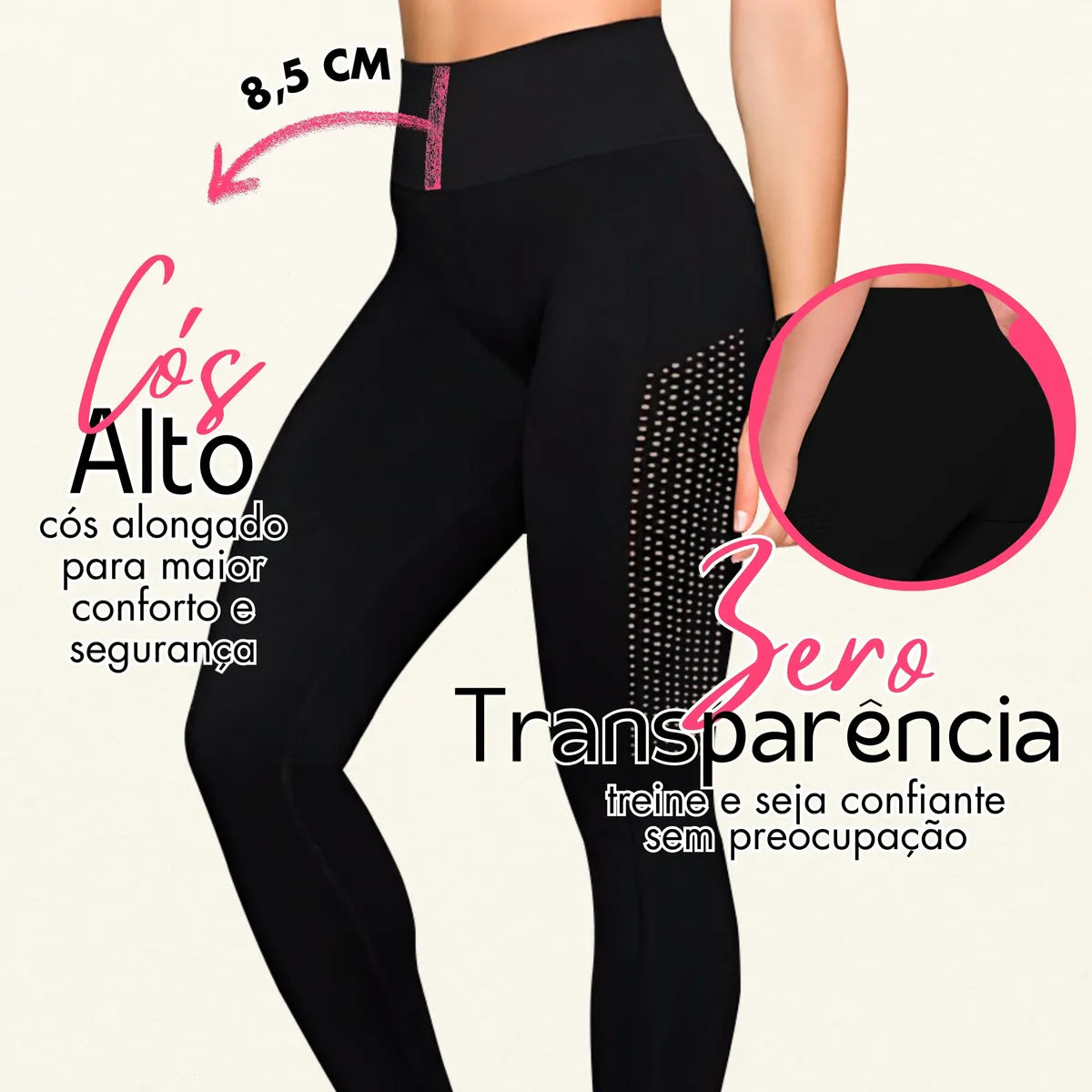Calça Legging Modeladora - Preto