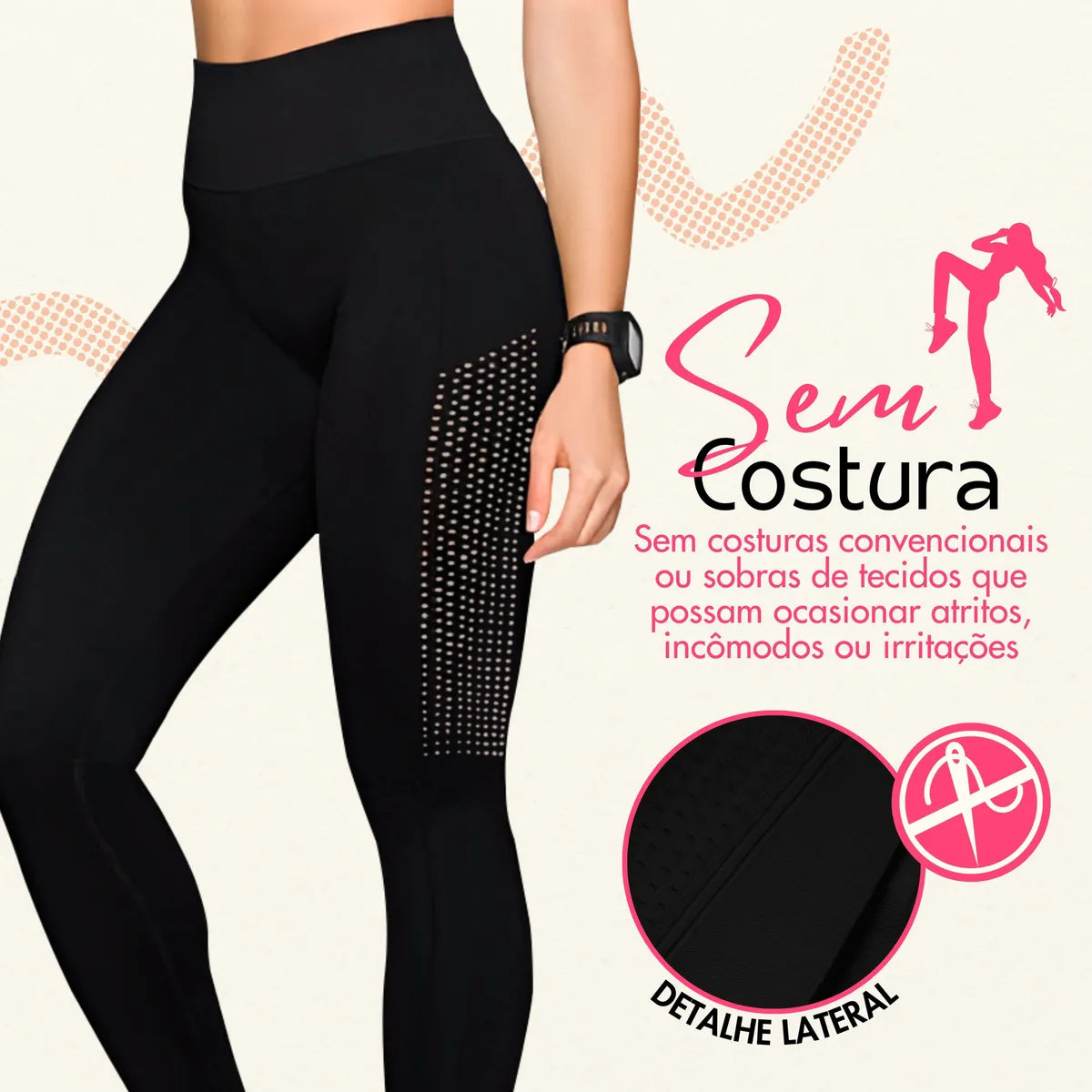 Calça Legging Modeladora - Preto