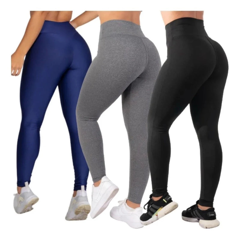 Kit 3 Calça Legging Slim